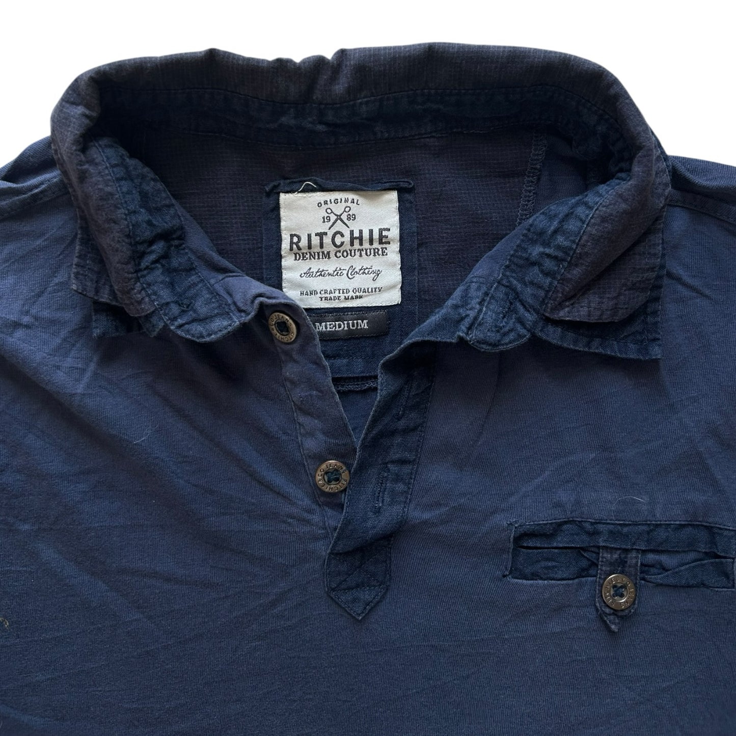 Medium Ritchie Navy Rugby Shirt