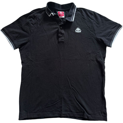 Large Kappa Black Polo Shirt