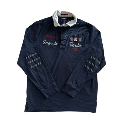 XXL Christian Berg Navy Lago Di Garda Rugby Shirt