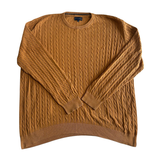 XXL Lincoln Tan Brown Cable Knit Jumper