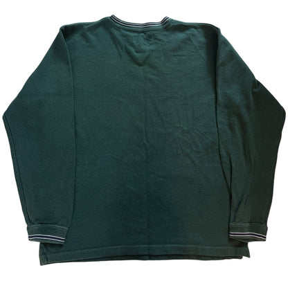 Medium Chaps Green V-Neck Sweatshirt