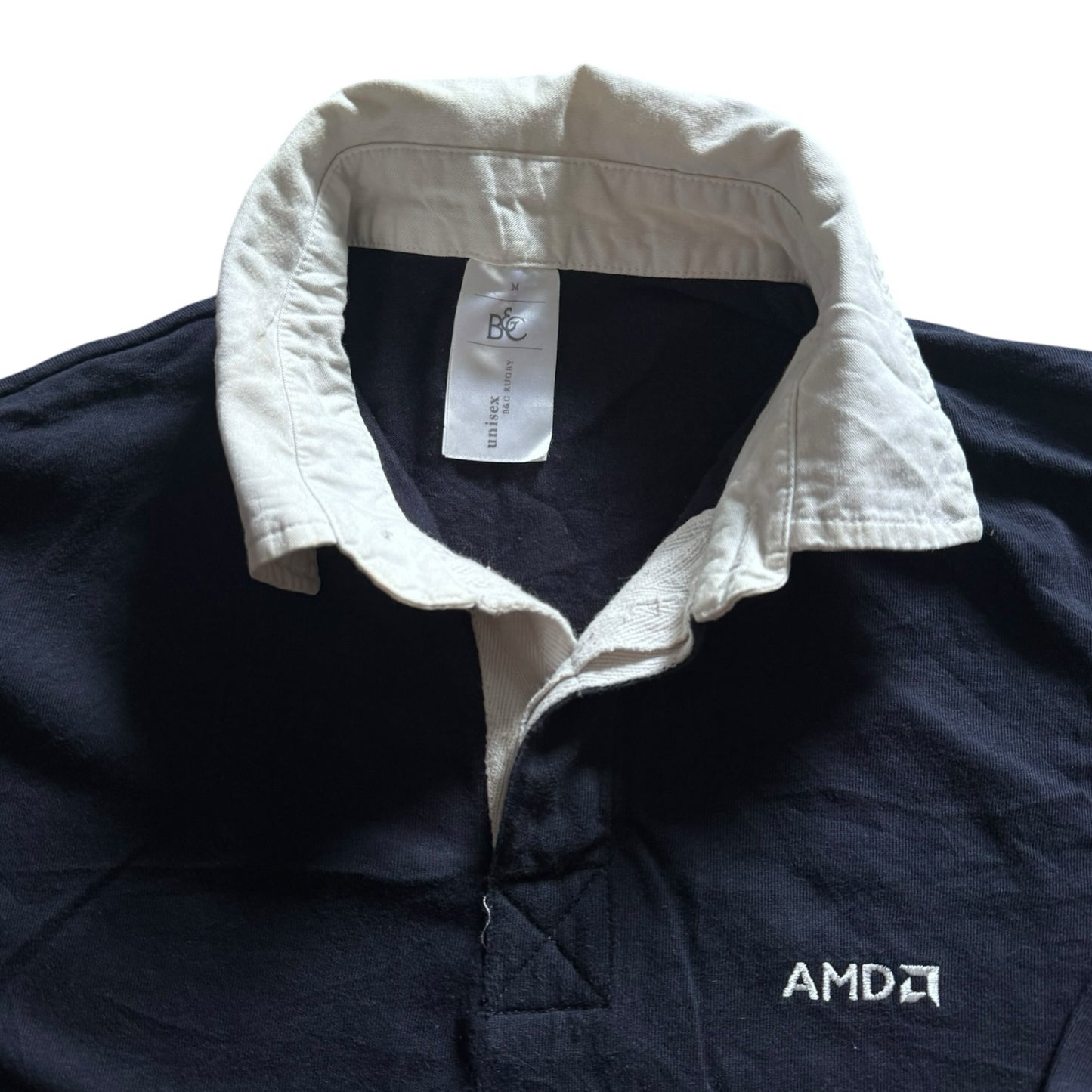 Medium B&C Navy Rugby Shirt