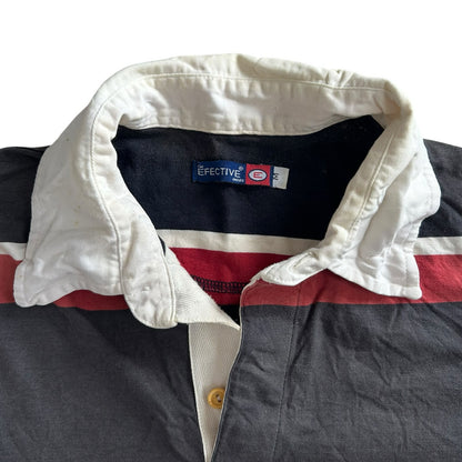 Medium Effective Navy, Red and White Rugby Shirt