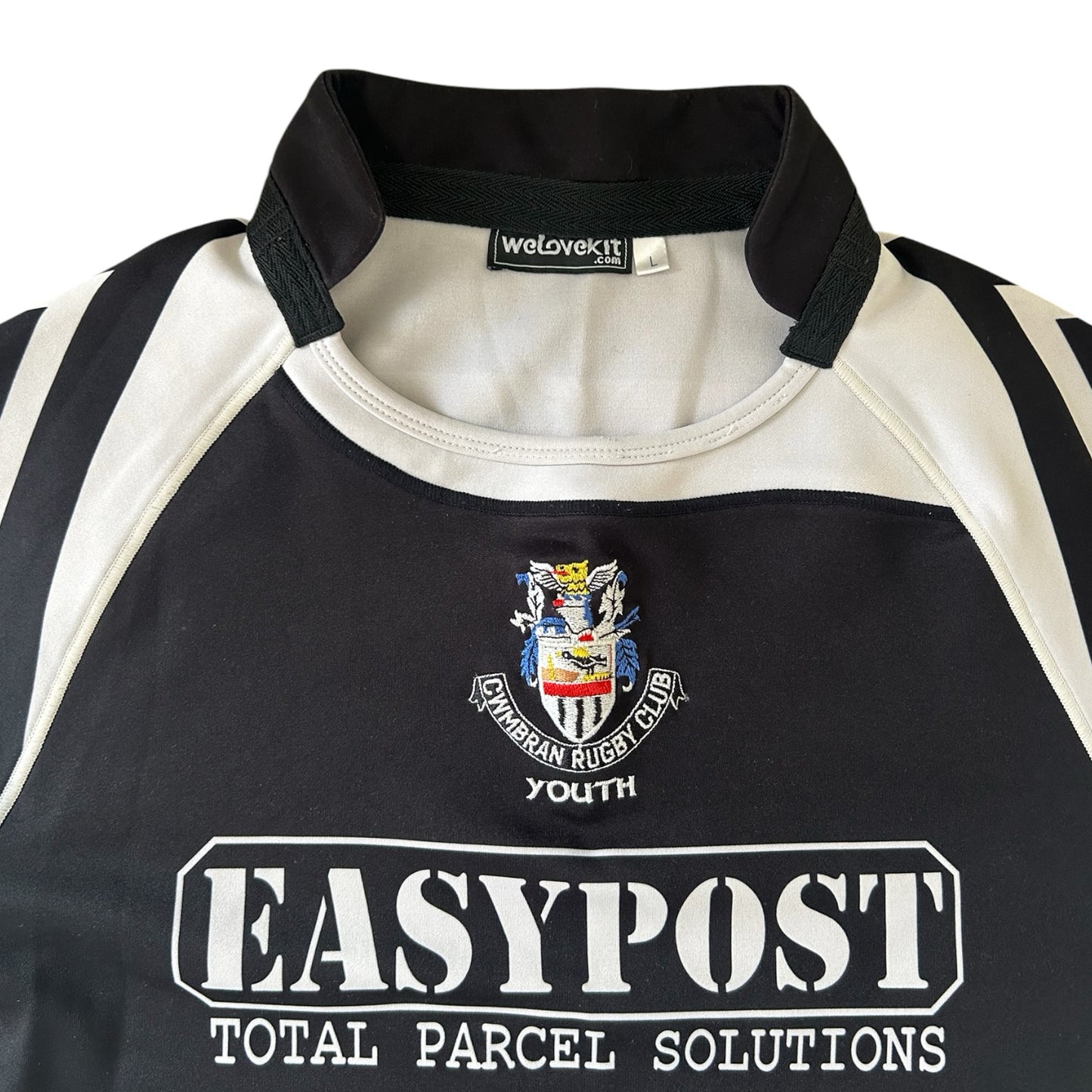 Youth Large Cwmbran Black Rugby Shirt