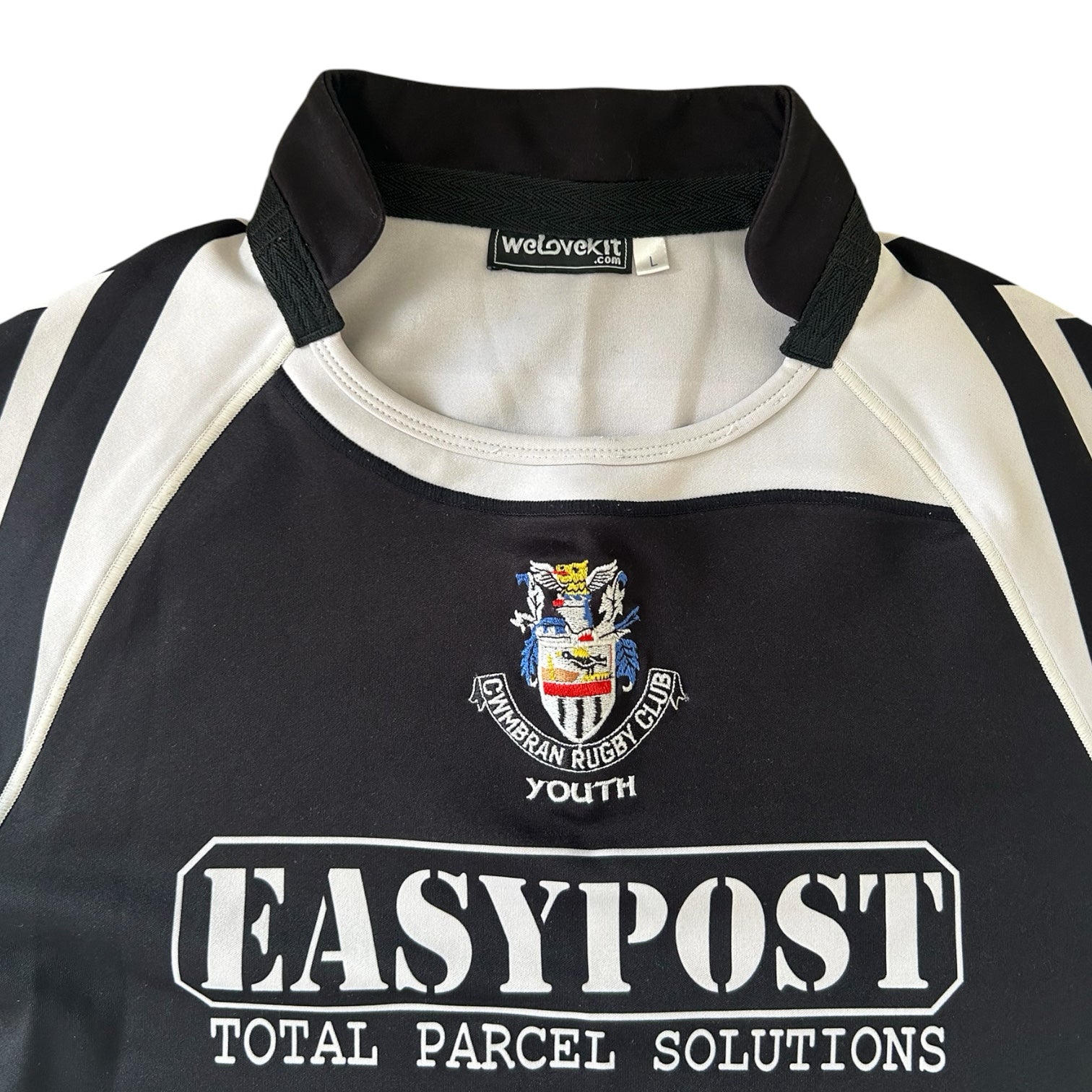 Youth Large Cwmbran Black Rugby Shirt