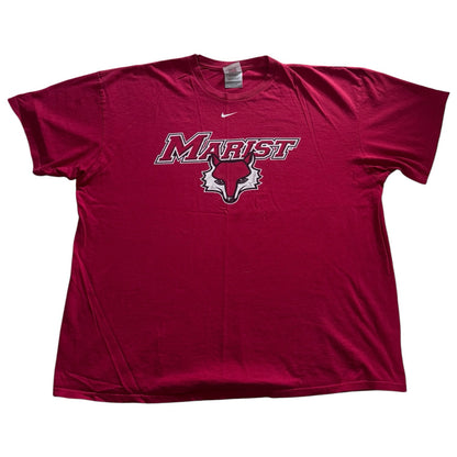 XXL Nike Red Marist Red Foxes American Football T-Shirt