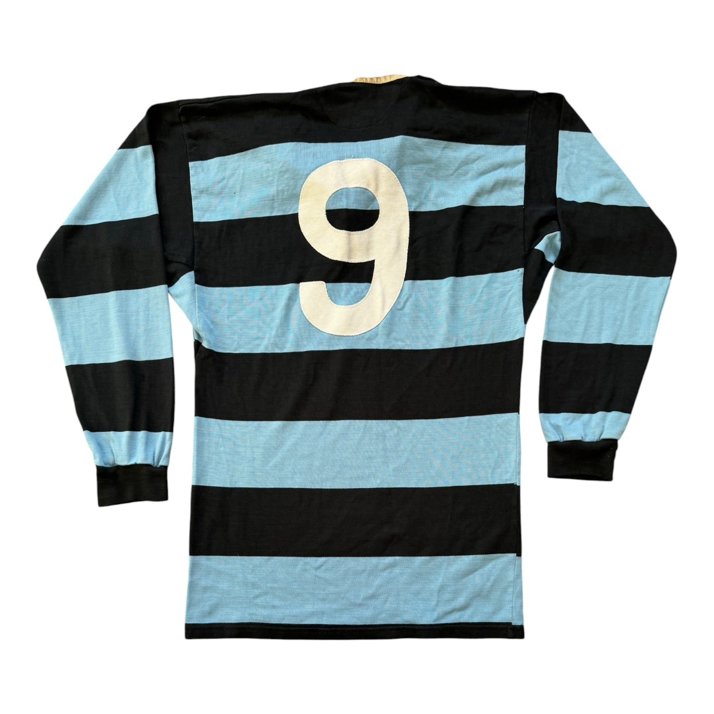 90's Medium O'Neills Shannon RFC Blue and Navy Rugby Shirt