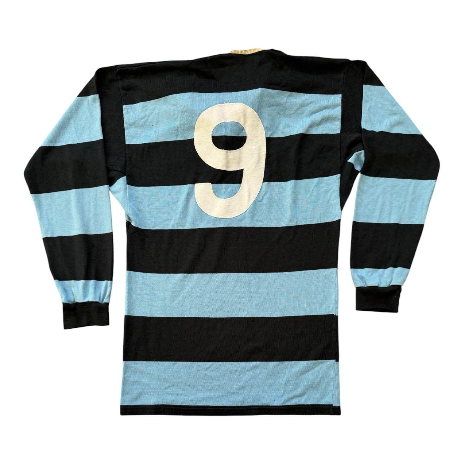 90's Medium O'Neills Shannon RFC Blue and Navy Rugby Shirt