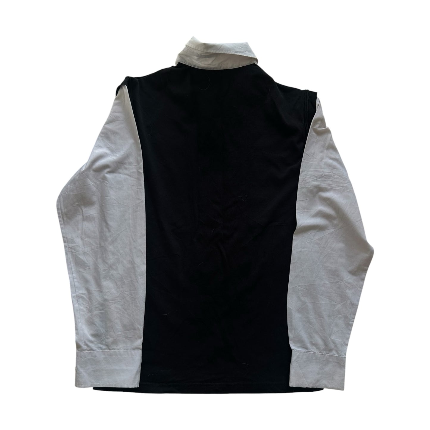 Medium SG Company White Shirt with a Fitted Black Argyle Vest