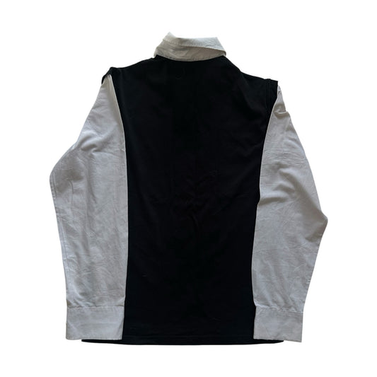 Medium SG Company White Shirt with a Fitted Black Argyle Vest