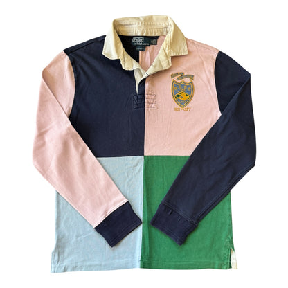 Medium Ralph Lauren Block Coloured Rugby Shirt