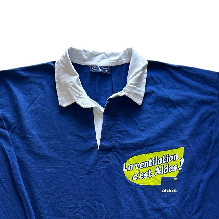 XXL Solis Blue Rugby Shirt