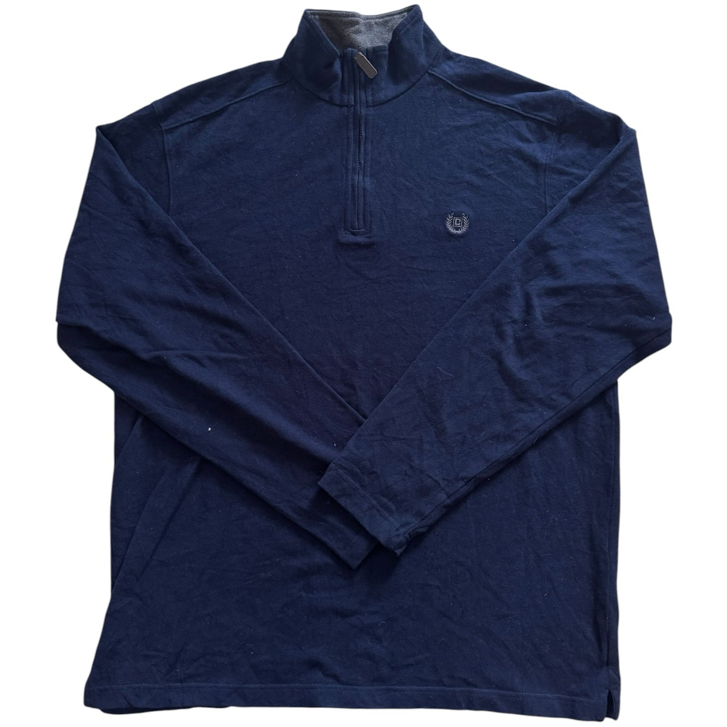 Medium Chaps Navy 1/4 Zip Jumper