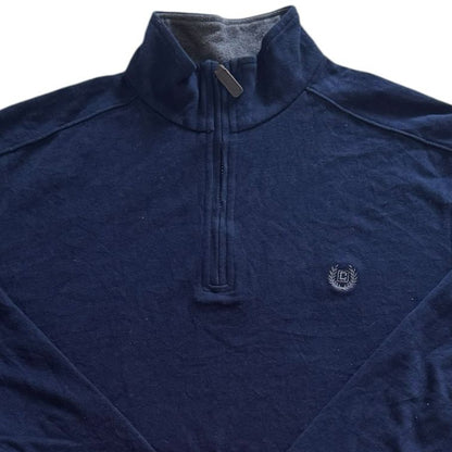 Medium Chaps Navy 1/4 Zip Jumper