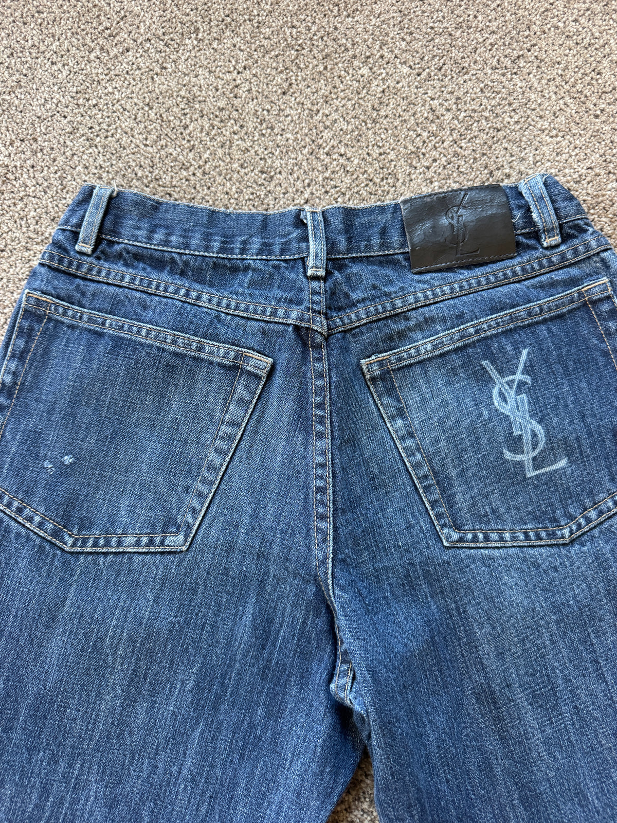 30/32 Yves Saint Laurent Blue Denim Jeans YSL