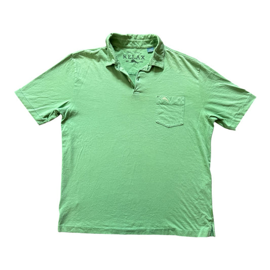 Medium Tommy Bahama Green Polo Shirt