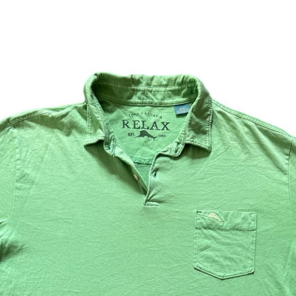 Medium Tommy Bahama Green Polo Shirt