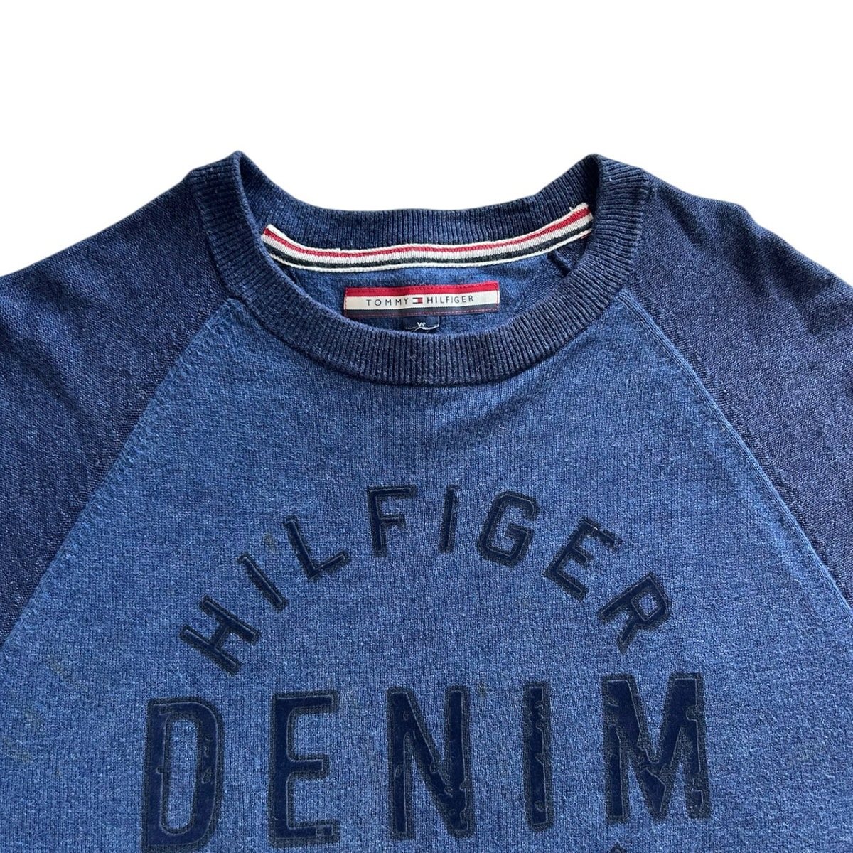 Extra small Tommy Hilfiger Blue and Navy Sweatshirt