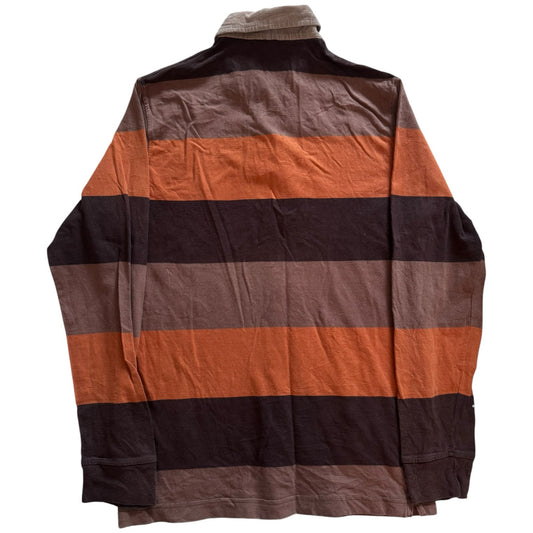 Medium Red Code Brown and Orange West Indies Rugby Shirt