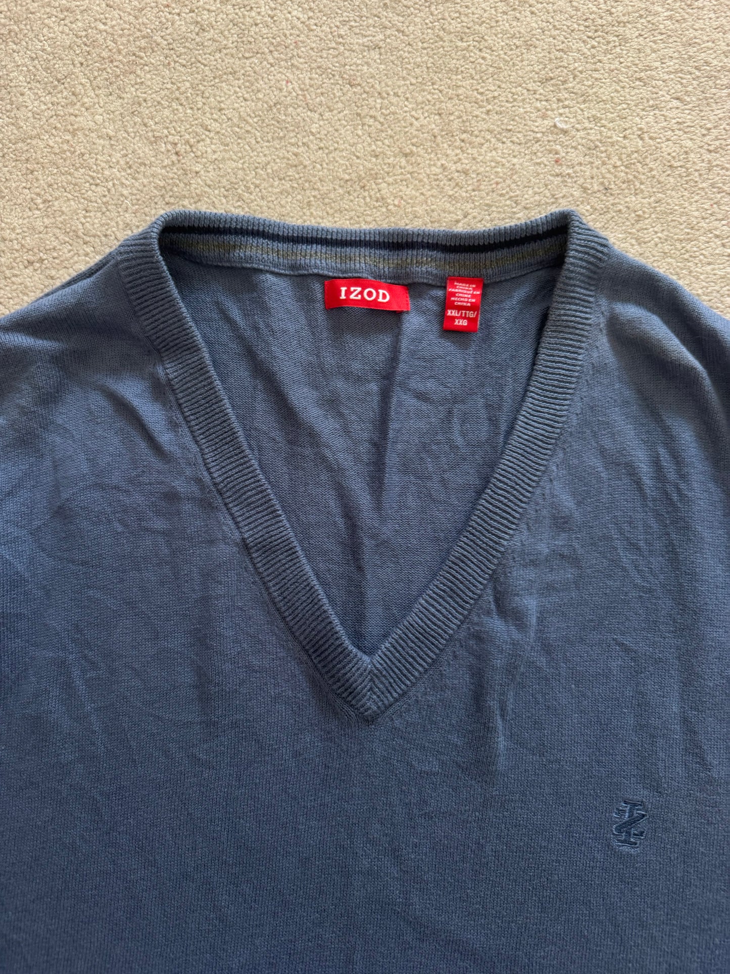XXL Izod Navy Sweater Vest