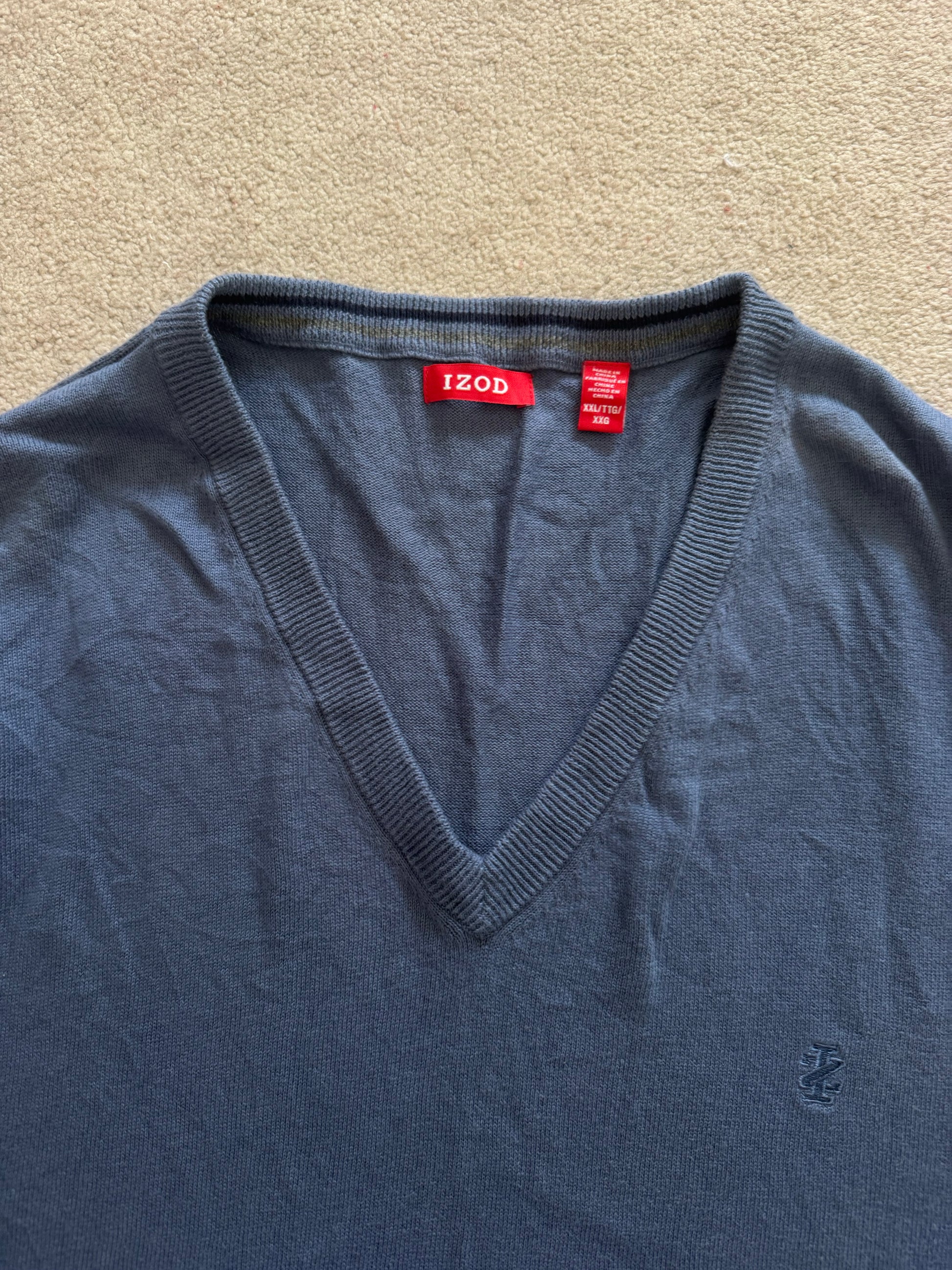 XXL Izod Navy Sweater Vest