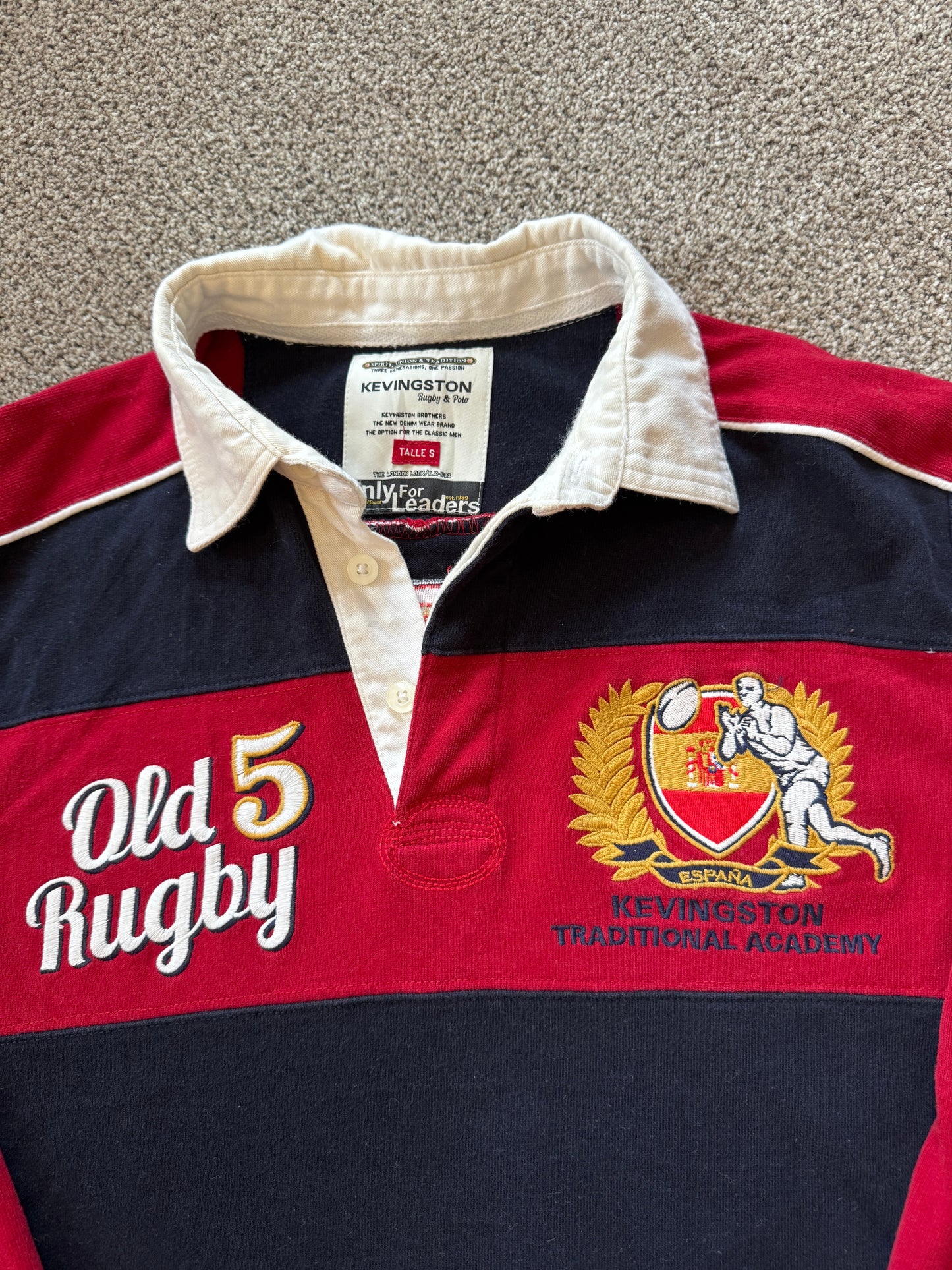 Small Kevingston Navy Spanish Rugby Shirt