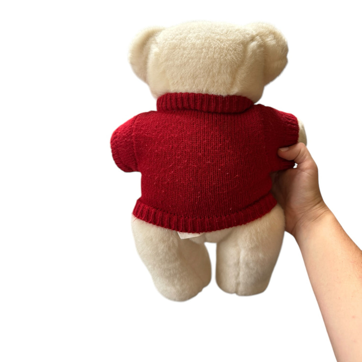 Ralph Lauren White Polo 2000 Teddy Bear With Red Jumper