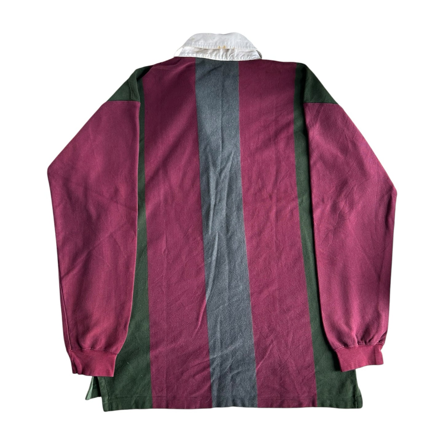 Large Eden Park Red, Green and Grey Rugby Shirt