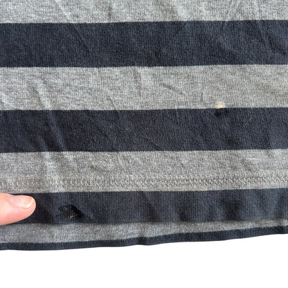 Medium Lafayette Grey and Navy Rugby Shirt