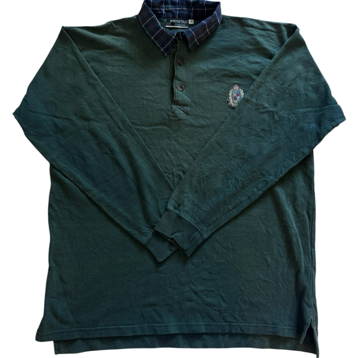 Medium Springfield Green Rugby Shirt