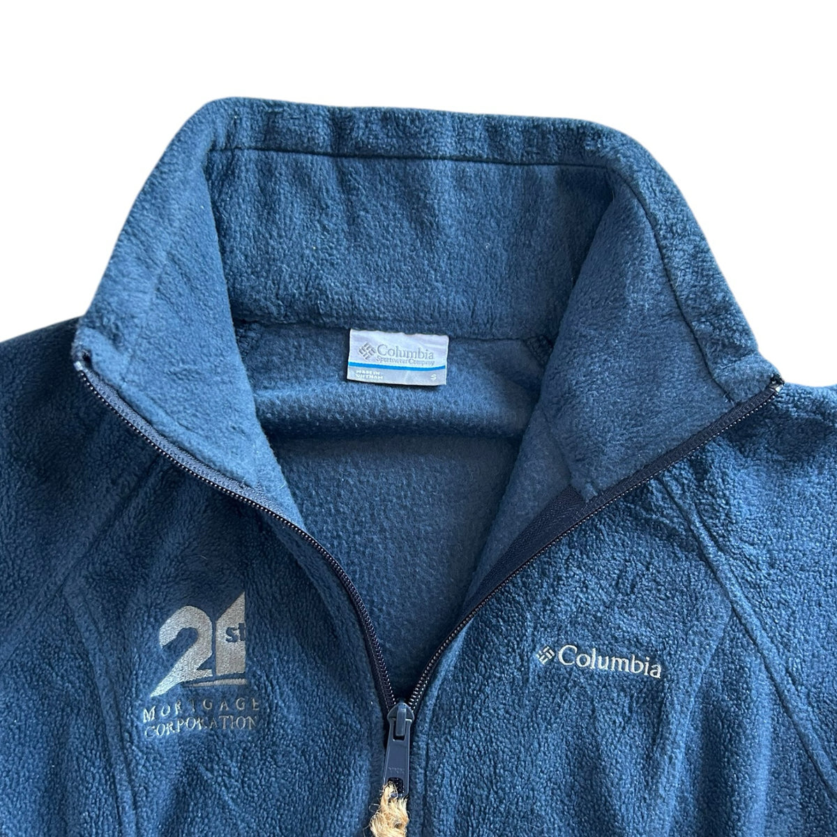 Woman's Small Columbia Blue Full Zip Company Fleece