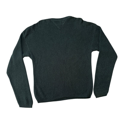 Extra large Tommy Hilfiger Green Ribbed Heavy Knitted Jumper
