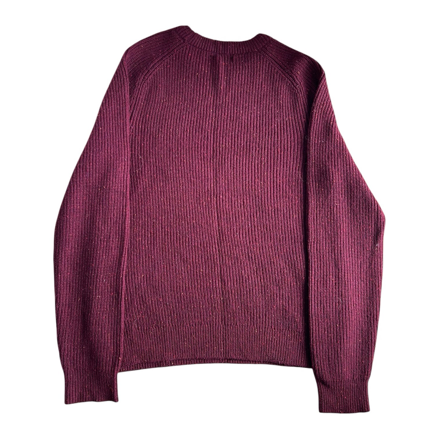 Medium Lands' End Burgundy Red Knitted Jumper