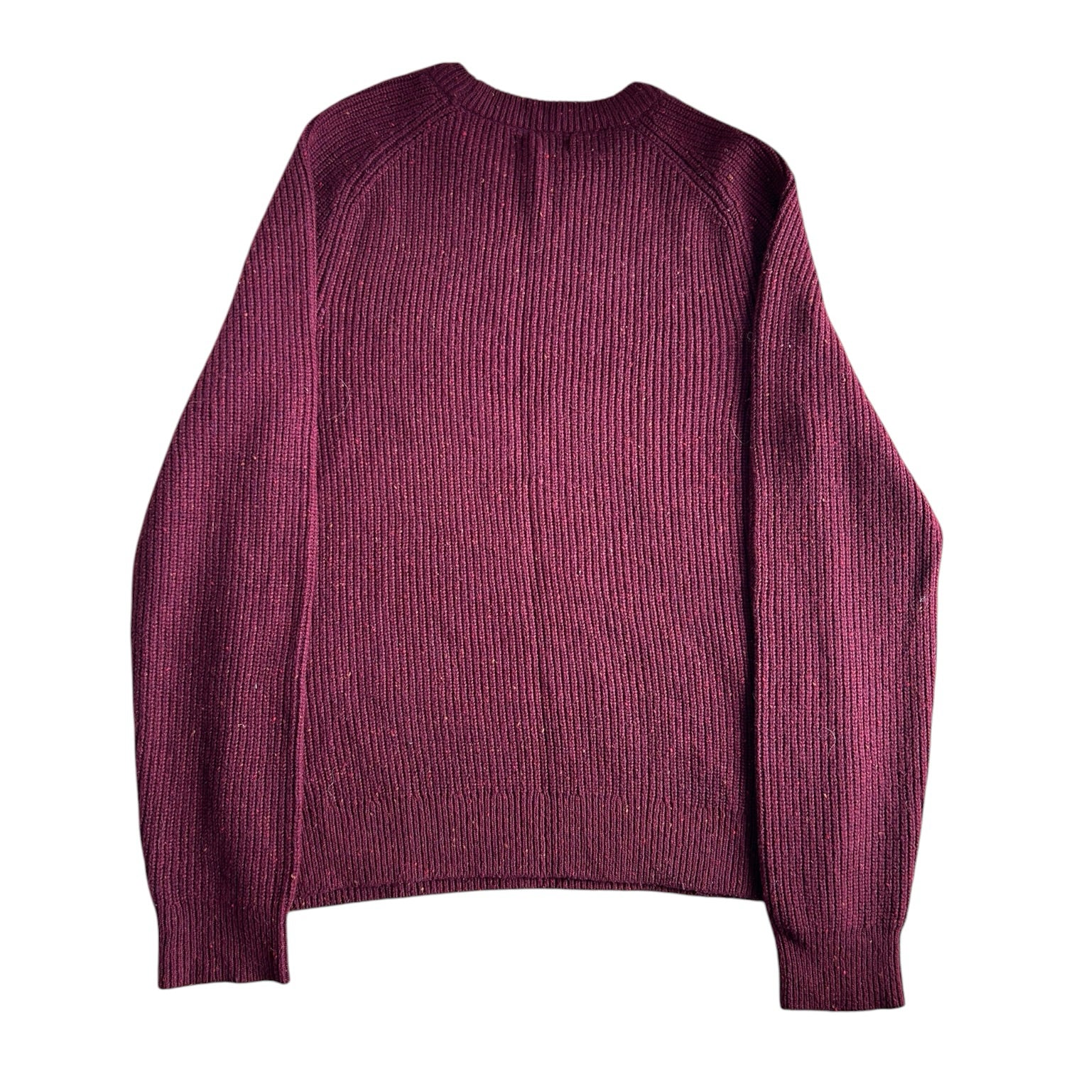 Medium Lands' End Burgundy Red Knitted Jumper