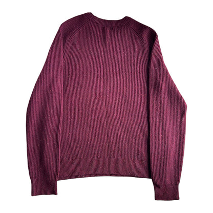 Medium Lands' End Burgundy Red Knitted Jumper