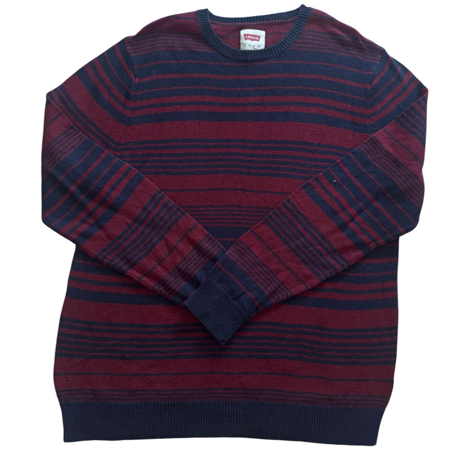 Extra large Levi's Navy and Burgundy Sweatshirt