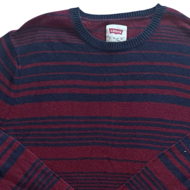 Extra large Levi's Navy and Burgundy Sweatshirt