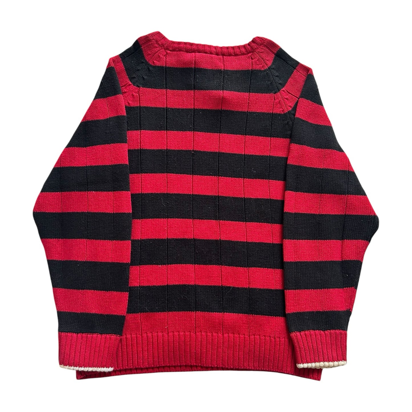Aged 8 Nautica Red and Black Knitted Jumper