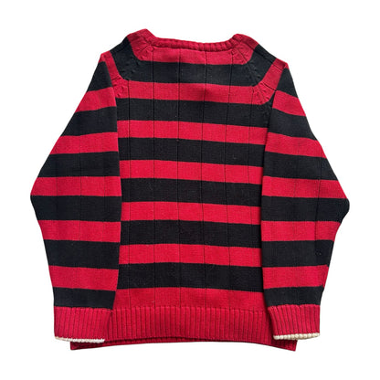 Aged 8 Nautica Red and Black Knitted Jumper