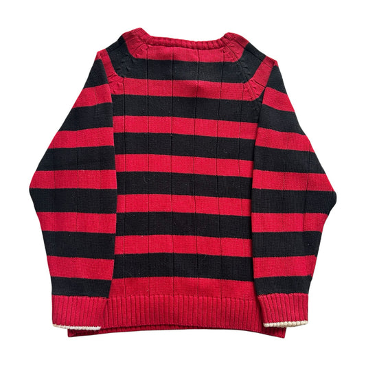 Aged 8 Nautica Red and Black Knitted Jumper