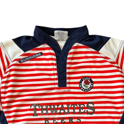 Small Surridge Red Lancashire Rugby Shirt