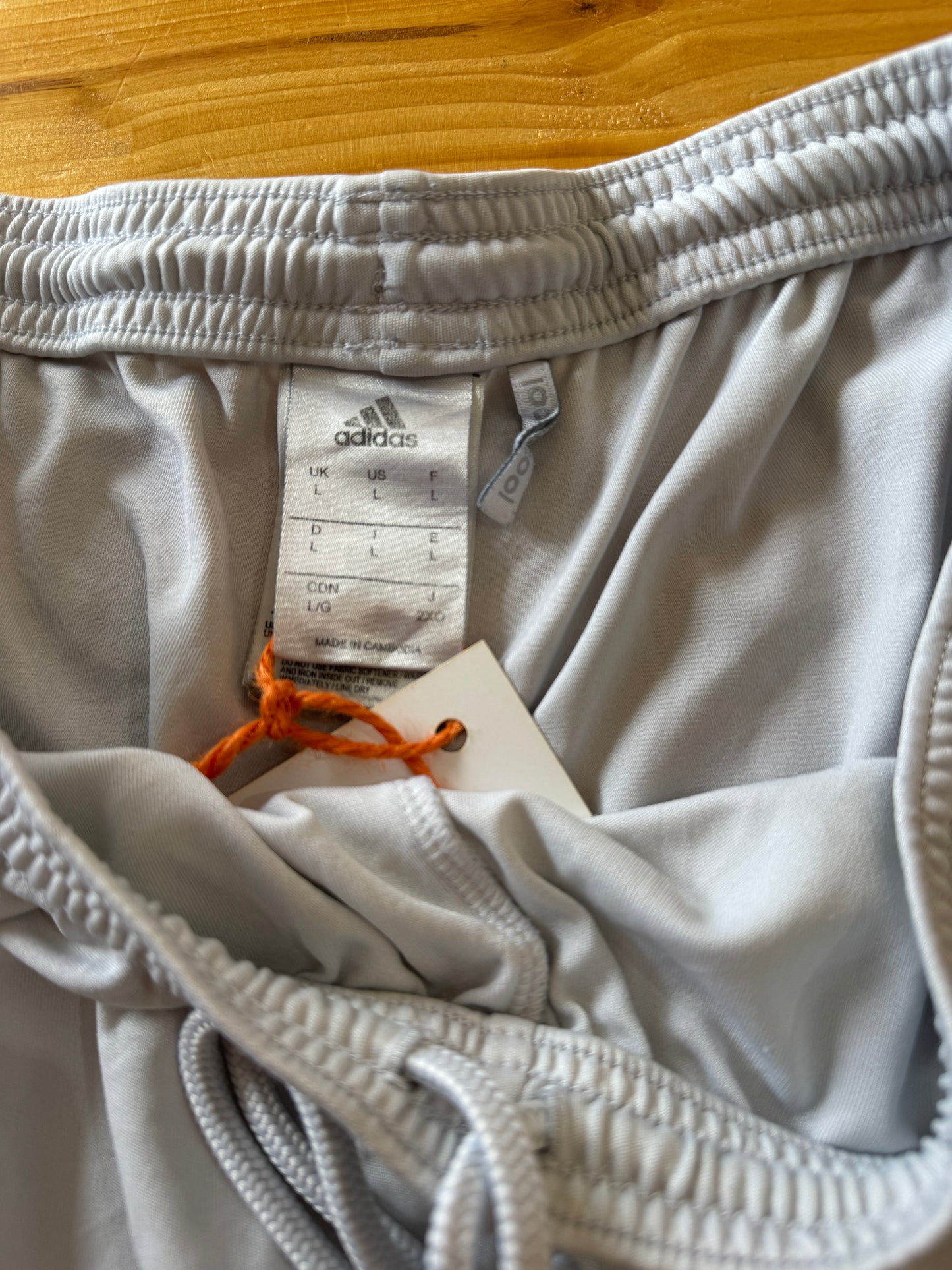 Large Adidas White Scotland Football Shorts