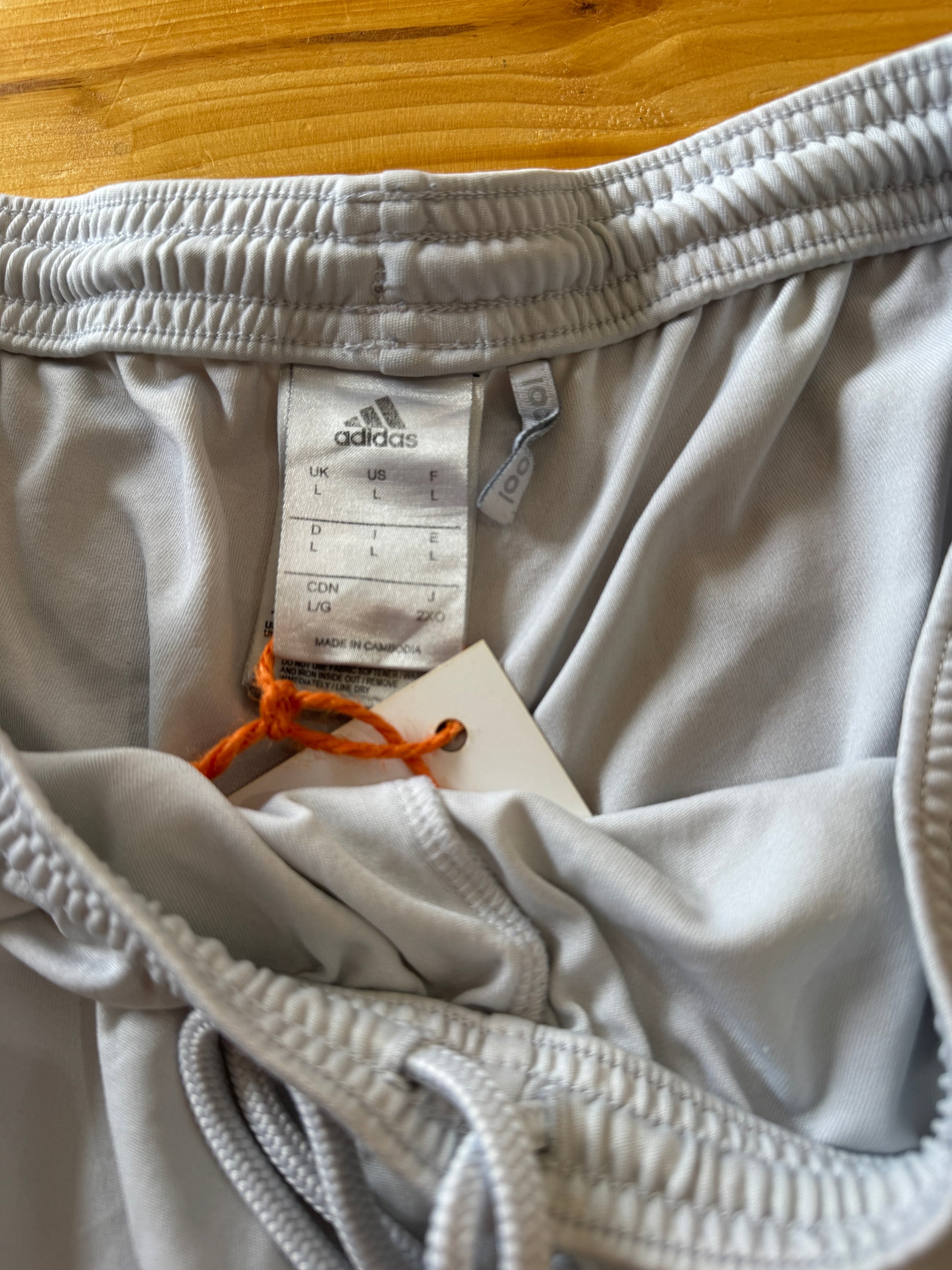 Large Adidas White Scotland Football Shorts