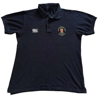 Medium Canterbury Navy Northumberland Rugby Polo Shirt