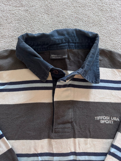 Small Tiffosi Brown Striped Rugby Shirt