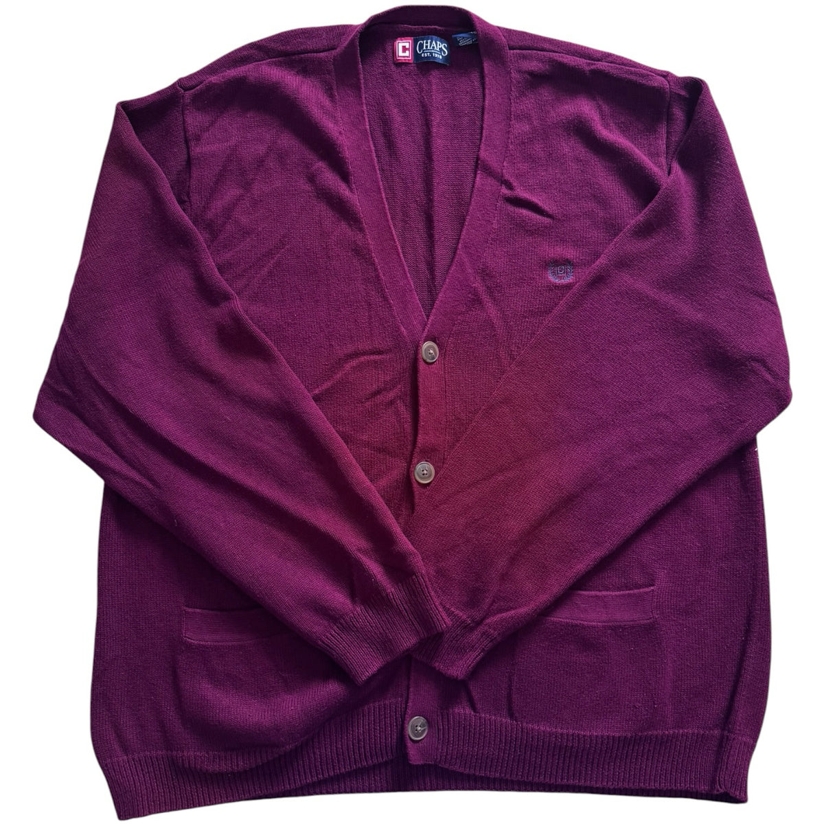 Extra large Chaps Burgundy Red Cardigan