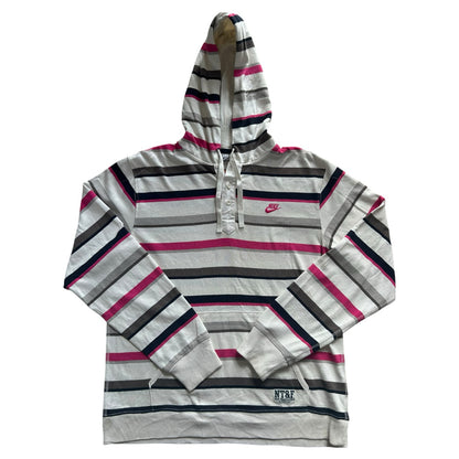 Woman's Medium Nike White, Pink and Grey Hoodie