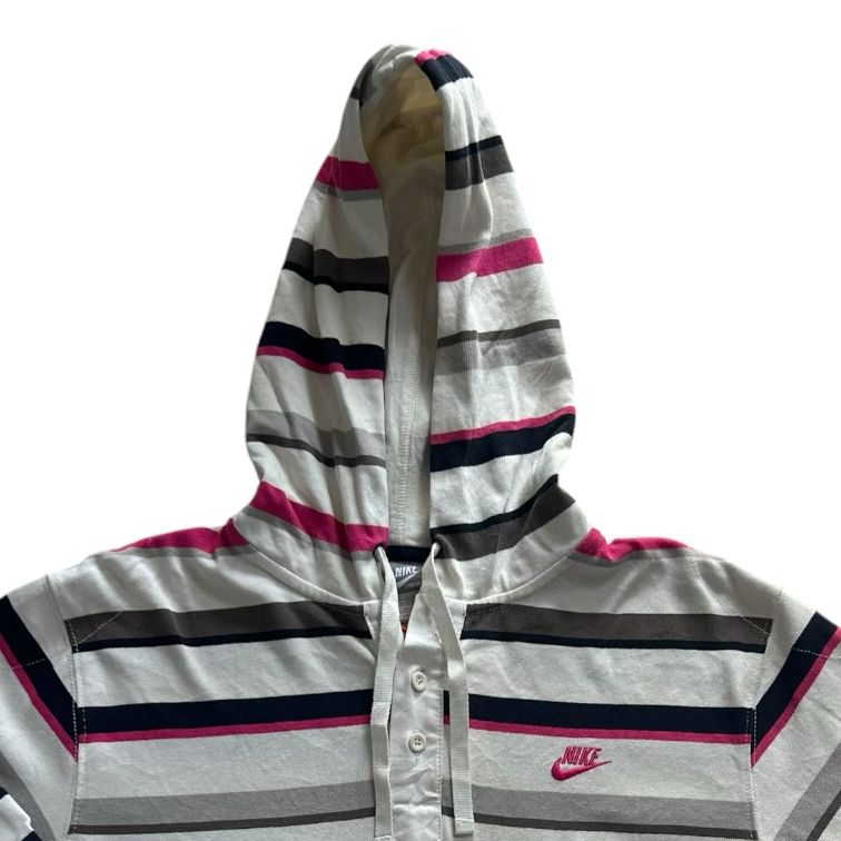 Woman's Medium Nike White, Pink and Grey Hoodie