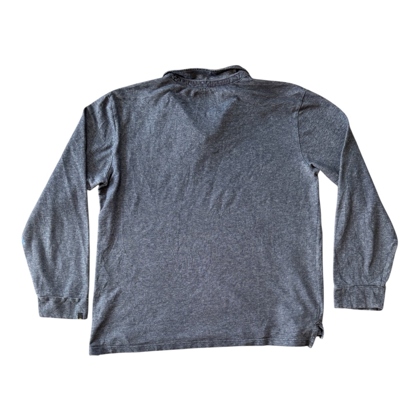 Extra large Quiksilver Blue Long Sleeved Polo Shirt