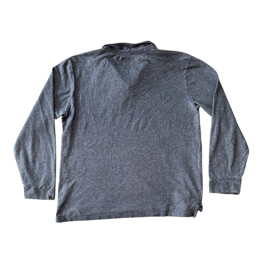 Extra large Quiksilver Blue Long Sleeved Polo Shirt